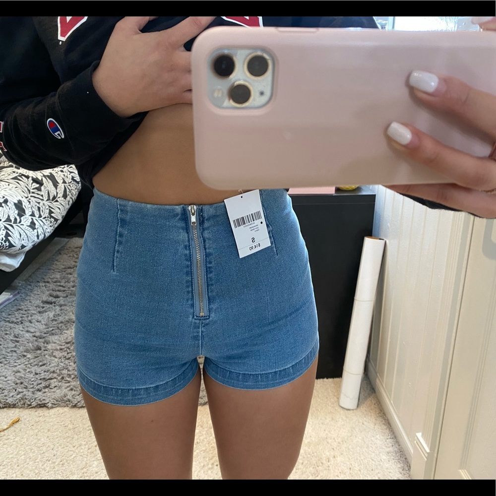FOREVER 21 high waisted denim shorts